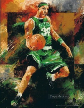 スポーツ Painting - バスケットボール 18 印象派